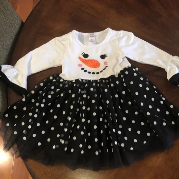 Mia Belle Girls | Dresses | Mia Belle Girls Snowman Christmas Dress 5y |  Poshmark